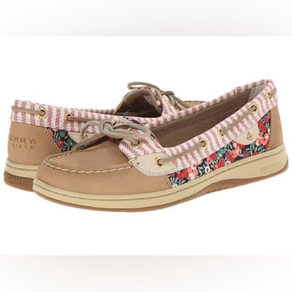 Sperry Shoes - SPERRY WOMEN'S FLORAL ANGELFISH 2-
EYE BOAT SHOE